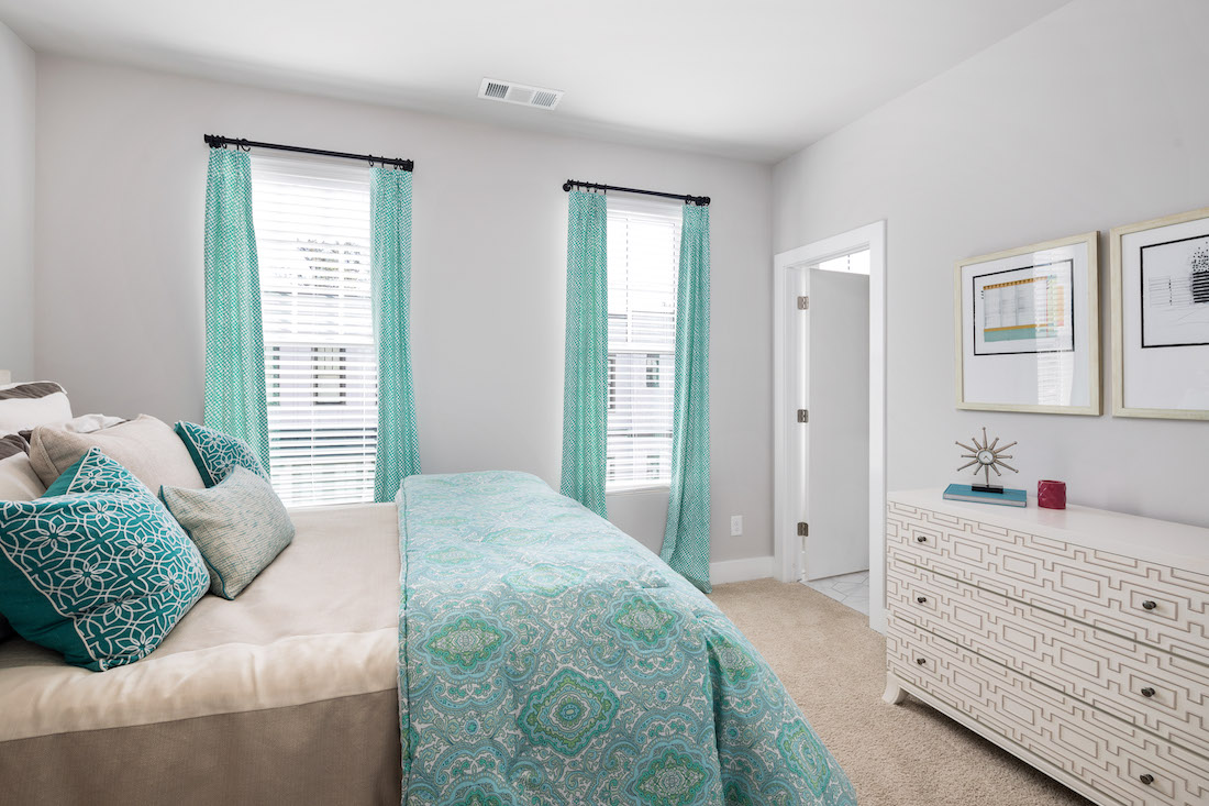 Calming blue tones can help you transform any room into a summer retreat